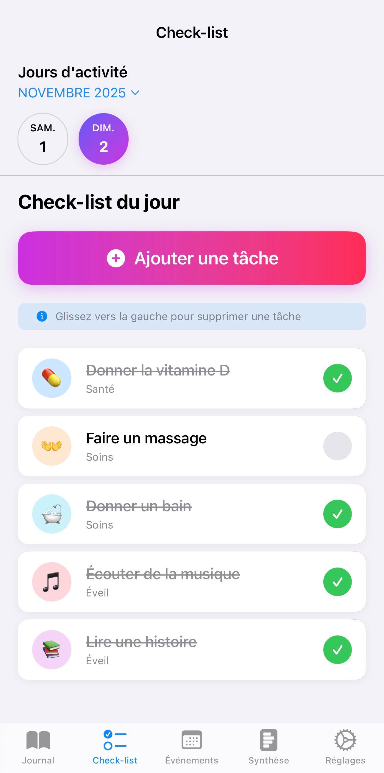 Mon Bébé Journal - Journal principal