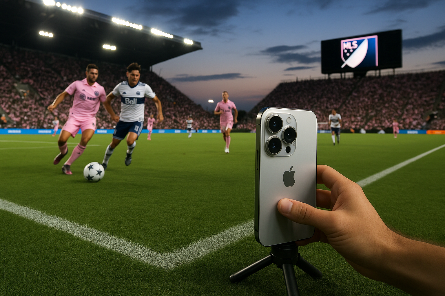 Quand l’iPhone devient caméra pro : la MLS teste le futur du sport live